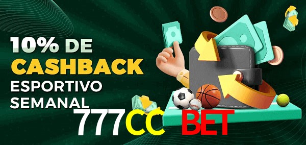 10% de bônus de cashback na 777CC Bet