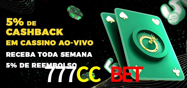 Promoções do cassino ao Vivo 777CC Bet